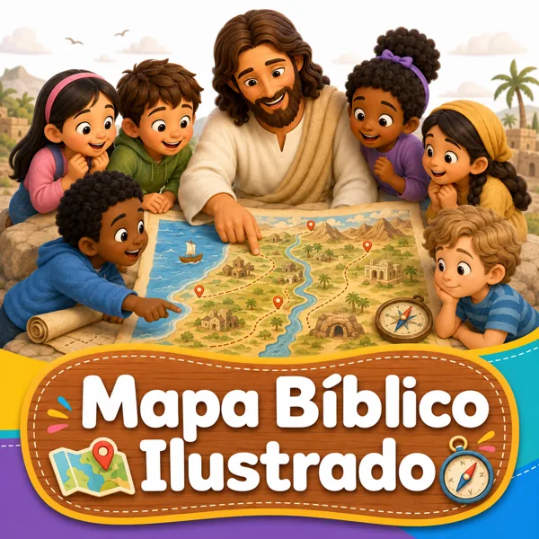 Mapa Bíblico Ilustrado